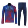 Paris Saint-Germain Quarter Zip Sweat d'Entraînement 22-23 Bleu Rouge Pour Homme